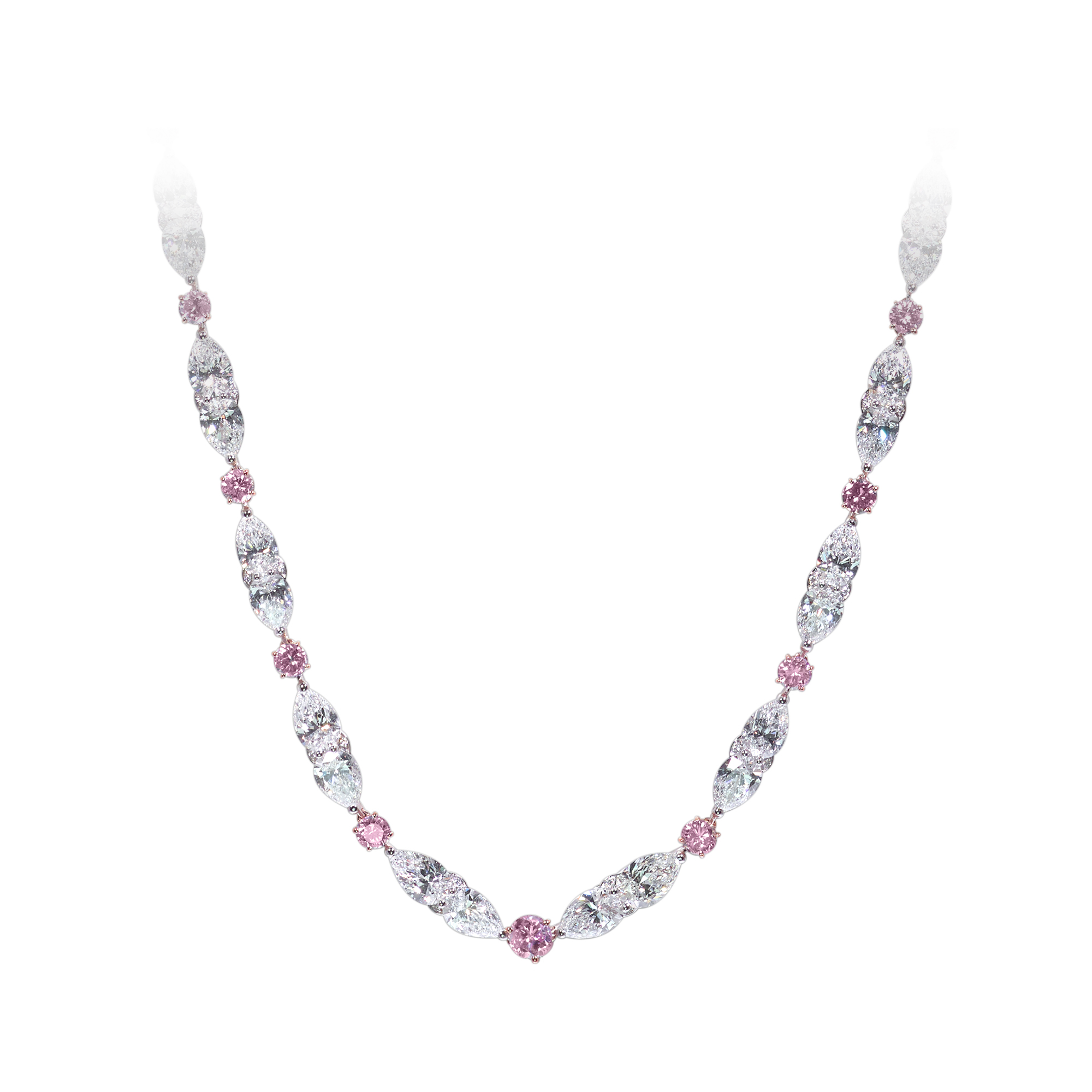 Rosie - Pink Sapphire Tennis Necklace – Gem Jewelers Co.