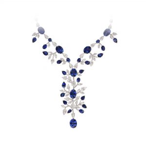 Diamond and Sapphire Necklace