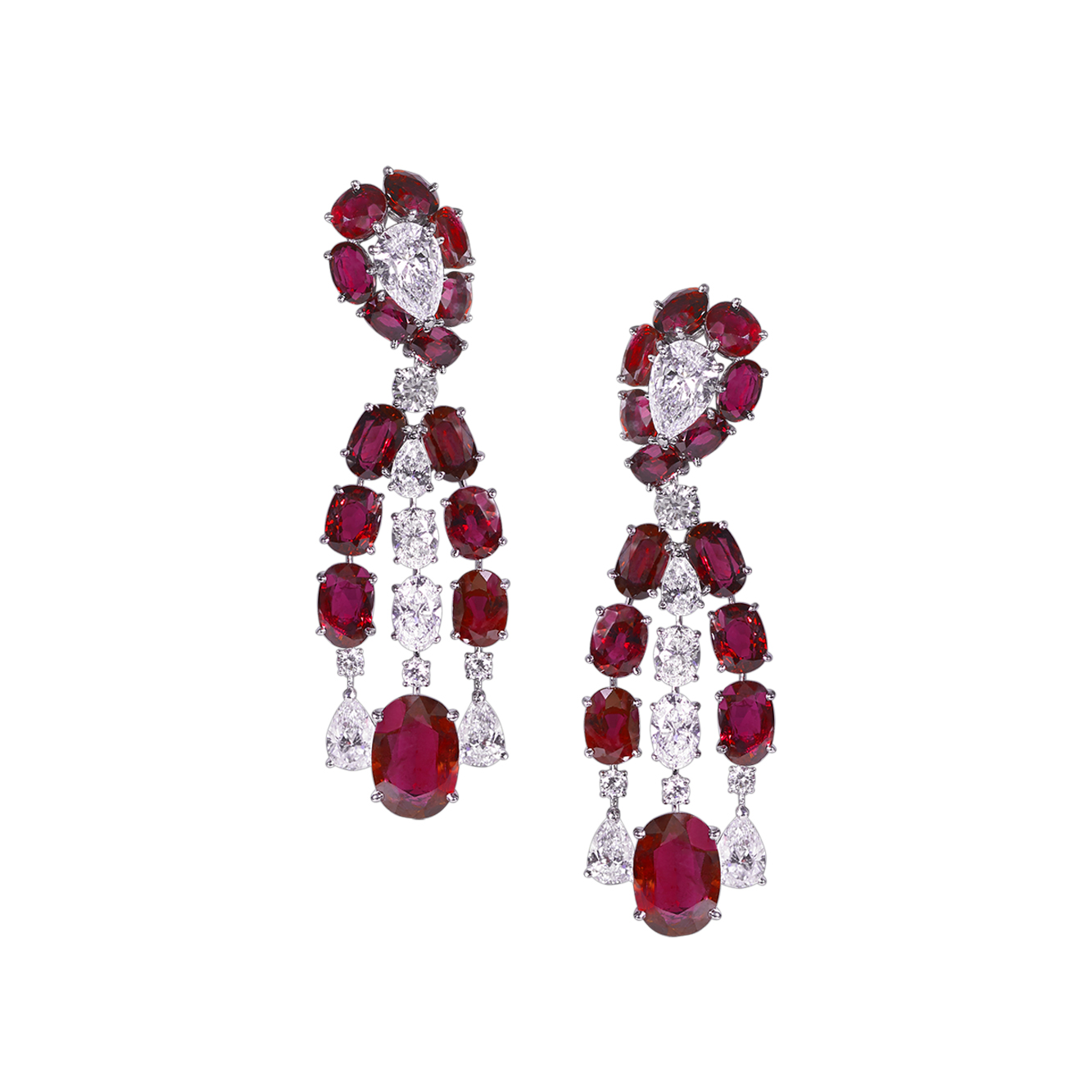 Ruby and Diamond Earrings - Moussaieff | Moussaieff