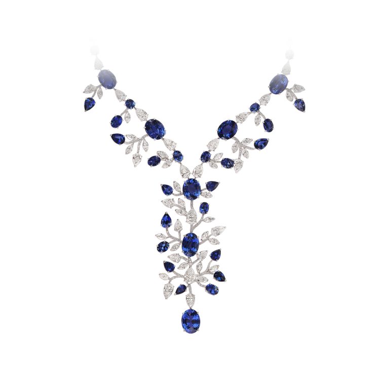 Diamond Triple Row Long Chain Necklace - Moussaieff